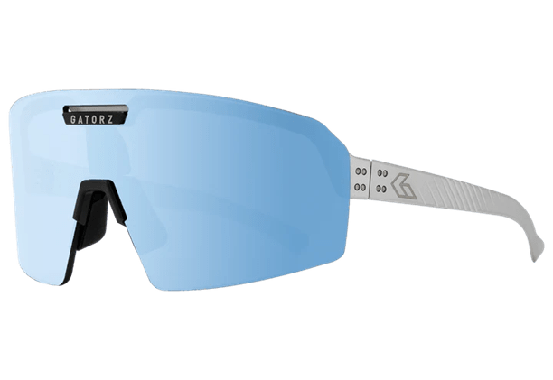 Molle Shop Australia GATORZ HAVOK ANSI Non-Polarized Stainless Cerakote w/Engraved Logo ANSI Z87+ Smoke w/ Blue Mirror w/Anti-Fog GATORZ HAVOK ANSI Non-Polarized