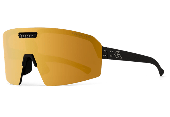 Molle Shop Australia GATORZ HAVOK ANSI Polarized Black Cerakote w/Engraved Logo ANSI Z87+ Smoke w/Gold Mirror w/Anti-Fog GATORZ HAVOK ANSI Polarized