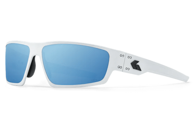 Molle Shop Australia GATORZ WARHAWK OPZ OPTIMIZED POLARIZED Warhawk Frost W/Black logo Blue Mirror OPz GATORZ WARHAWK OPZ OPTIMIZED POLARIZED