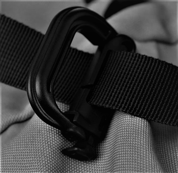 Molle carabiner D-ring for hanging tactical gear
