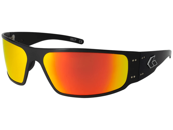 Molle Shop Australia GATORZ MAGNUM POLARIZED Black / Smoked Polarized w/ Sunburst Mirror GATORZ MAGNUM POLARIZED