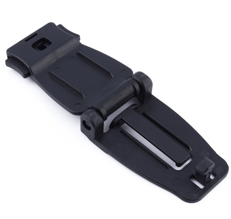 Molle attachment buckle clips for securing webbing straps
