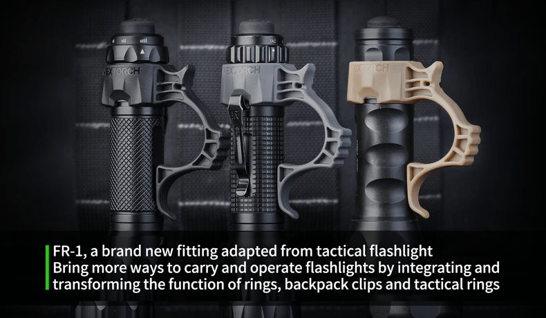 Molle Shop Australia Nextorch FR-1 Tactical Flashlight Ring Black Nextorch FR-1 Tactical Flashlight Ring