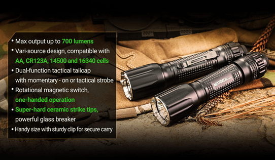 Molle Shop Australia Nextorch TA15 V2.0 Tactical Flashlight Nextorch TA15 V2.0 Tactical Flashlight