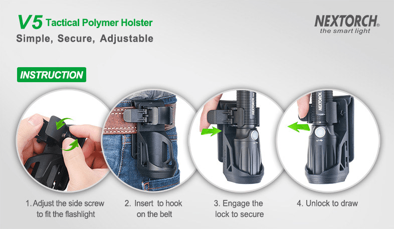 Molle Shop Australia Nextorch V5 Torch Holster Nextorch V5 Torch Holster