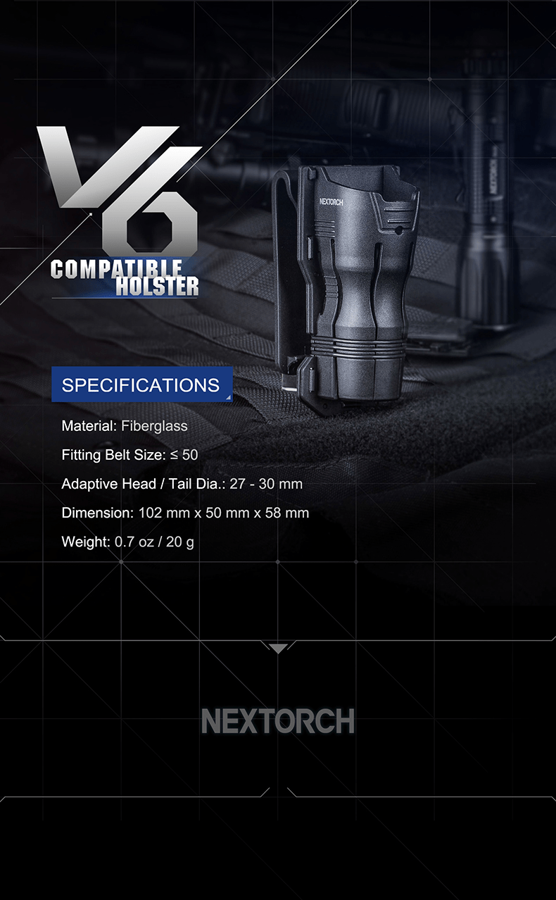 Molle Shop Australia Nextorch V6 Holster Nextorch V6 Holster
