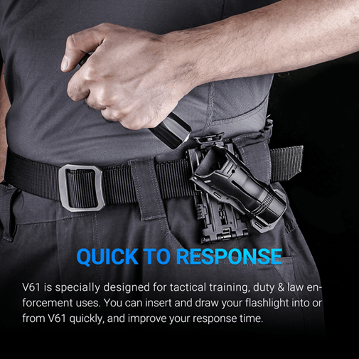 Molle Shop Australia Nextorch V61 Compatible Flashlight Holder Nextorch V61 Compatible Flashlight Holder