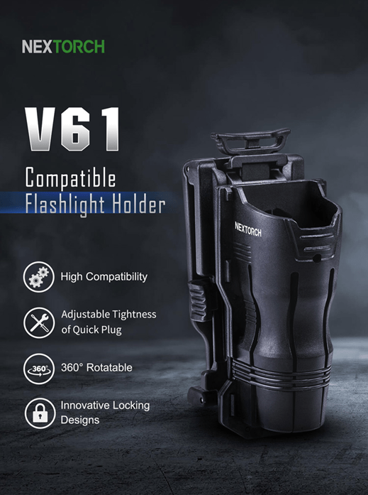 Molle Shop Australia Nextorch V61 Compatible Flashlight Holder Nextorch V61 Compatible Flashlight Holder