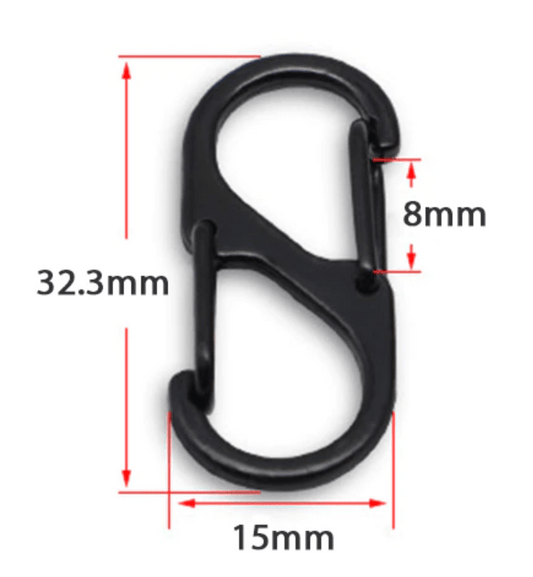 Molle Shop Australia S Type Carabiner MSA0230 32.3 mm S Type Carabiner MSA0230