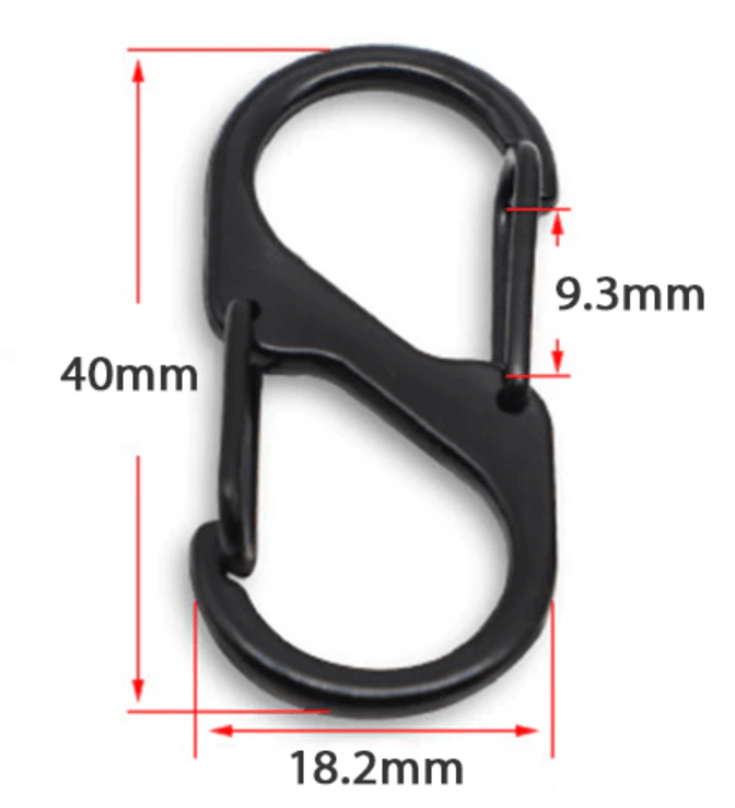 Molle Shop Australia S Type Carabiner MSA0230 40 mm S Type Carabiner MSA0230