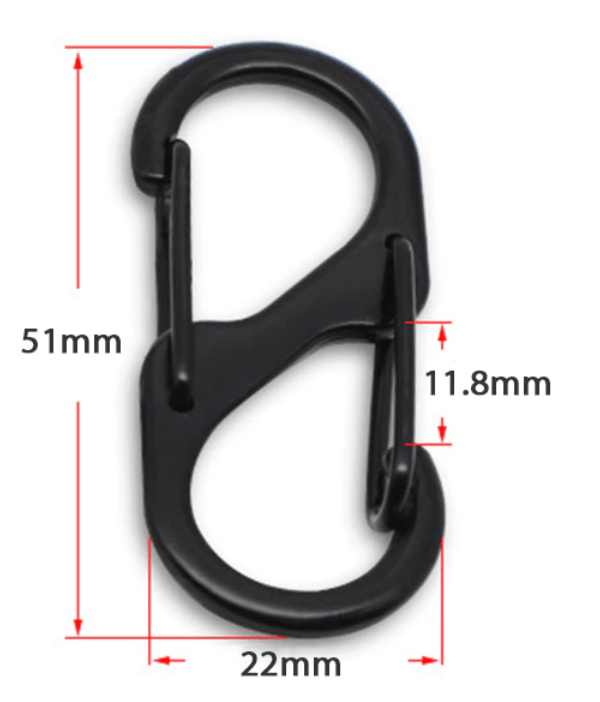 Molle Shop Australia S Type Carabiner MSA0230 51 mm S Type Carabiner MSA0230