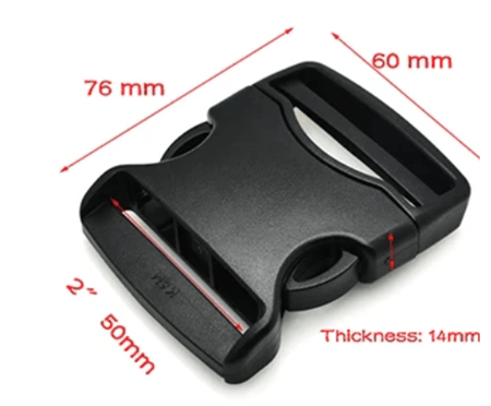Molle Shop Australia Webbing Detach Buckle Kit MSA0343 Webbing Detach Buckle Kit MSA0343