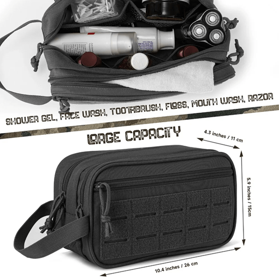 Molle Shop Australia Toiletry Bag 26cm x 15cm x 11cm MSA0067 Toiletry Bag 26cm x 15cm x 11cm MSA0067