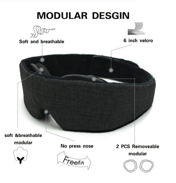 Molle Shop Australia Deluxe Zulu Sleep Mask and Ear Plugs Pack MSA0020 Deluxe Zulu Sleep Mask and Ear Plugs Pack MSA0020