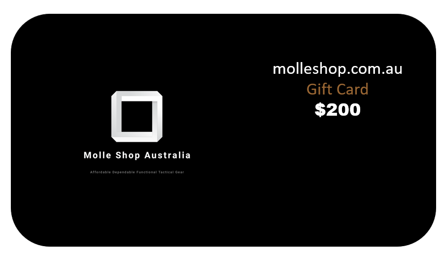 Molle Shop Australia  Gift Cards $200.00 AUD E-Gift Card