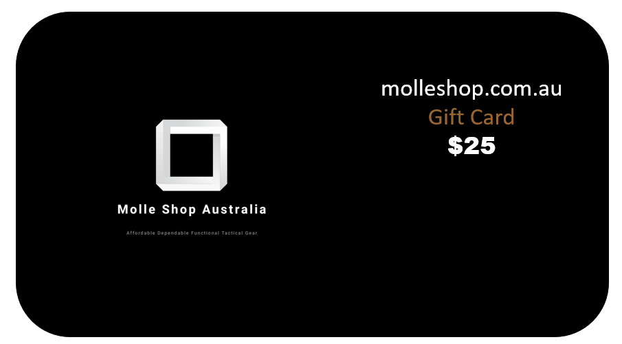 Molle Shop Australia  Gift Cards $25.00 AUD E-Gift Card