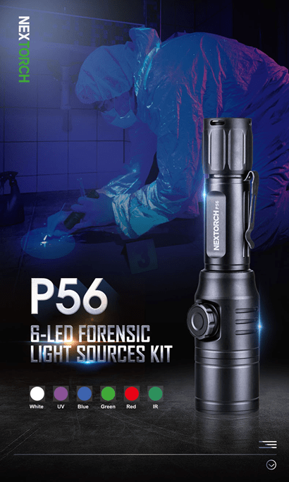 Molle Shop Australia Nextorch P56 6-LED Forensic Light Sources Kit Nextorch P56 6-LED Forensic Light Sources Kit