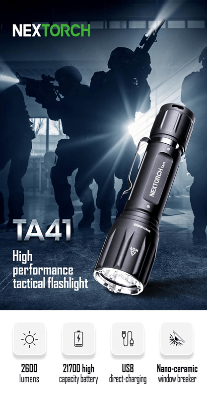 Molle Shop Australia Nextorch TA41 High Performance Tactical Flashlight Nextorch TA41 High Performance Tactical Flashlight