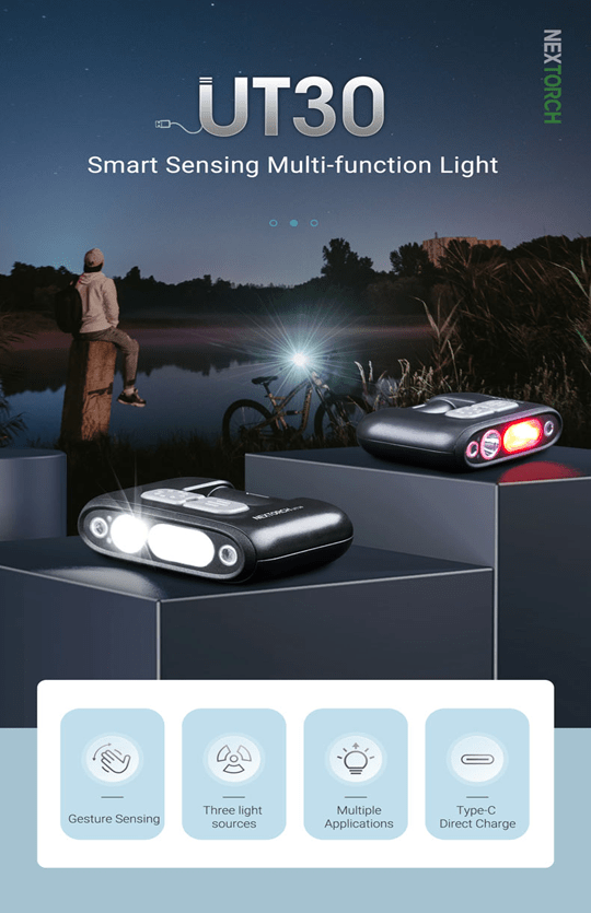 Molle Shop Australia Nextorch UT30 Smart Sensing Multi-function Light Nextorch UT30 Smart Sensing Multi-function Light